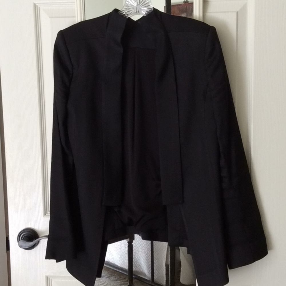 theyskens theory black blazer size 0/34
